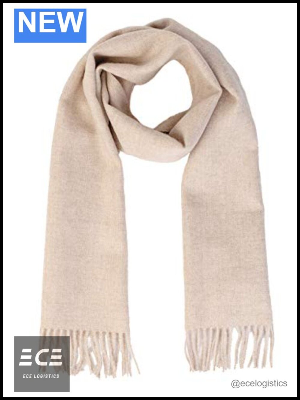100% Baby Alpaca Wool Scarf Organic Dye-Free Hypoallergenic